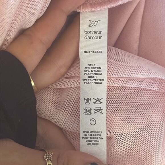 Bonheur D-Amour Dress Womens Large Pink Bodycon‎ - Picture 4 of 5